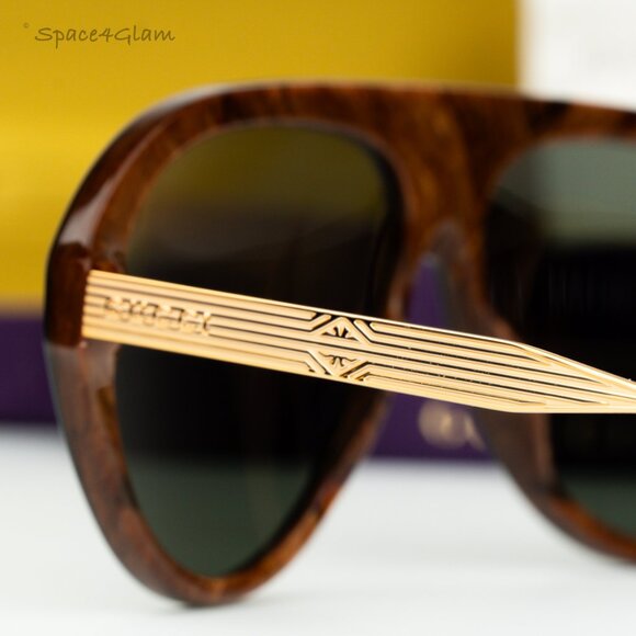 Gucci Women Sunglasses Black Gold Havana Grey Aviator GG1515S 001 BRAND NEW main image 8